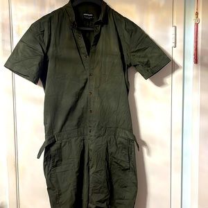 Mens Romperjack romper army green size XL